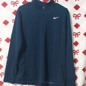 NWOT Nike Dark Blue Quarter-Zip Top